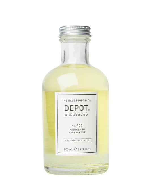 Depot Depot, 400 Shave Specifics No. 407, Provitamin B5, Wiederherstellen & Erfrischen, After-Shave-Lotion, 500 ml Regular