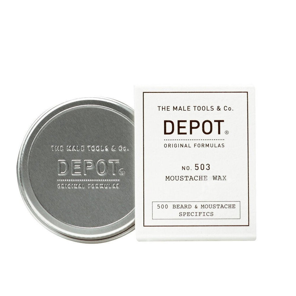 Depot Depot, 500 Beard & Mustache Specifics No. 503, Jojobaöl, Schnurrbartwachs, Zum Stylen, 30 ml Regular