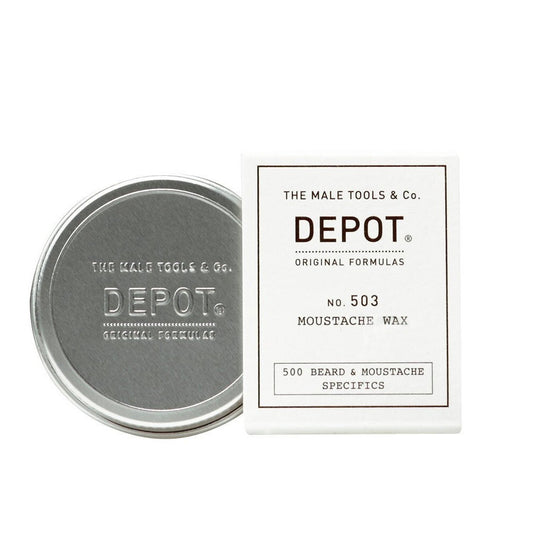 Depot Depot, 500 Beard & Mustache Specifics No. 503, Jojobaöl, Schnurrbartwachs, Zum Stylen, 30 ml Regular