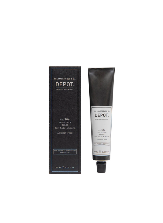 Depot Depot, 500 Beard & Mustache Specifics No. 506 Invisible Clour, Semi-permanente Haarfarbe, Natural Graphite, 60 ml Regul