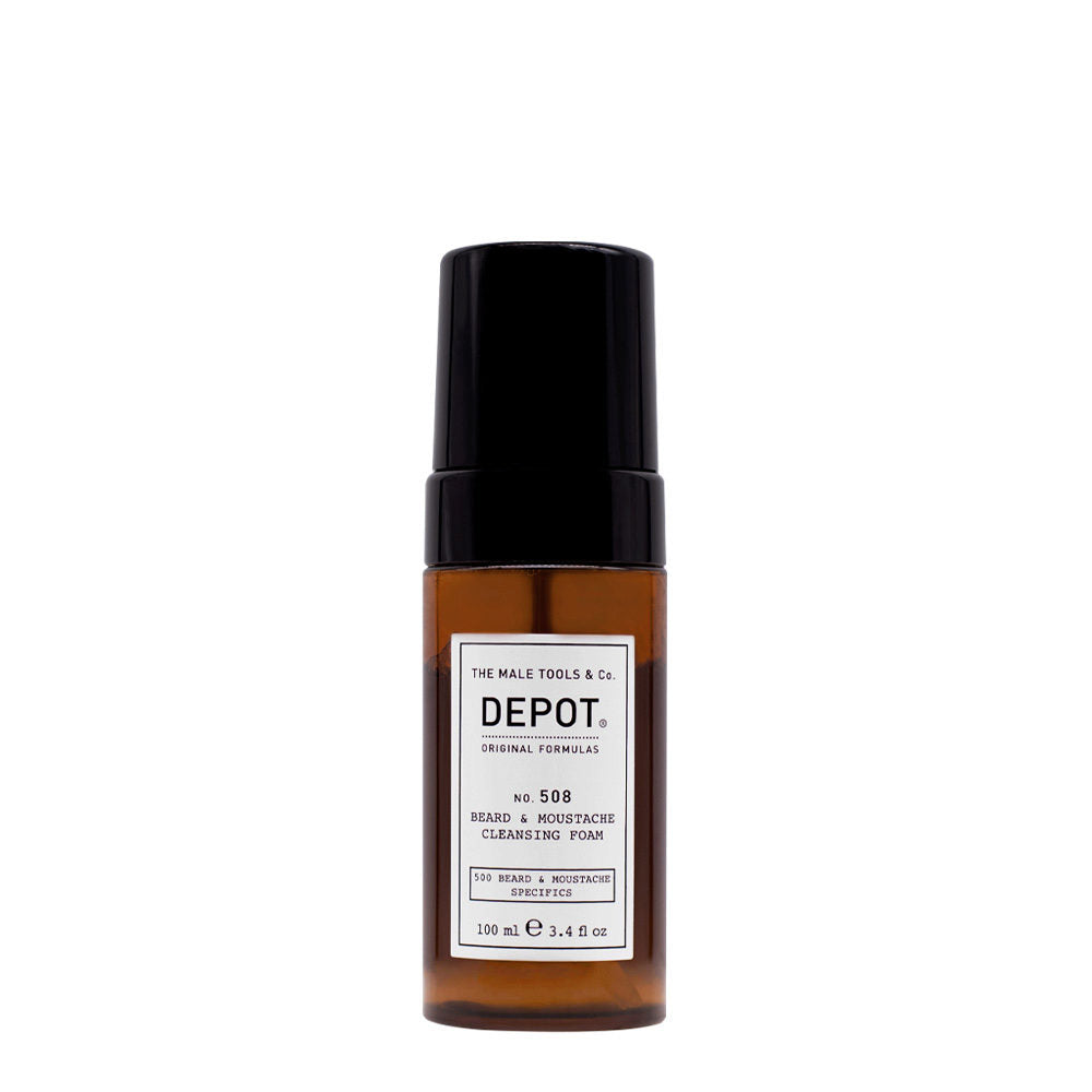 Depot Depot, 500 Beard & Mustache Specifics No. 508, Bartschaum, Zur Reinigung, 100 ml Regular