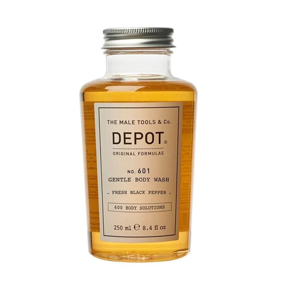 Depot Depot, 600 Body Solutions No. 601, Botanischer Komplex, Reinigung, Frischer schwarzer Pfeffer, Duschgel, 250 ml Regular