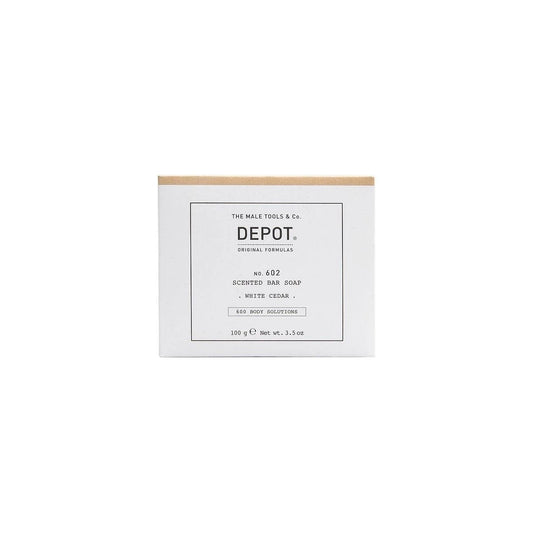 Depot Depot, 600 Body Solutions No. 602, Botanischer Komplex, Reinigung, Weißer Zeder, Duftende Seifenstück, 100 g Regular