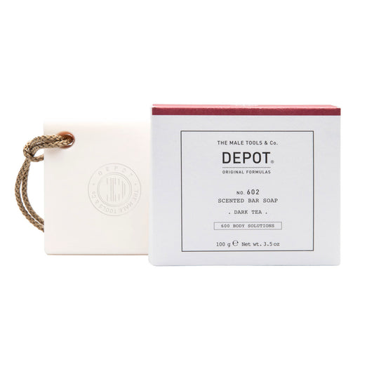 Depot Depot, 600 Body Solutions No. 602, Botanischer Komplex, Reinigung, Dunkler Tee, Duftende Seifenstück, Aromatische Noten
