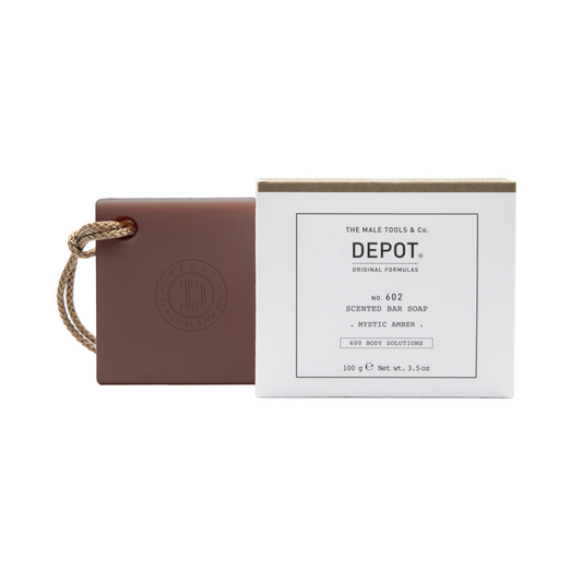 Depot Depot, 600 Body Solutions No. 602, Botanischer Komplex, Reinigung, Mystischer Bernstein, Duftende Seifenstück, 100 g Re