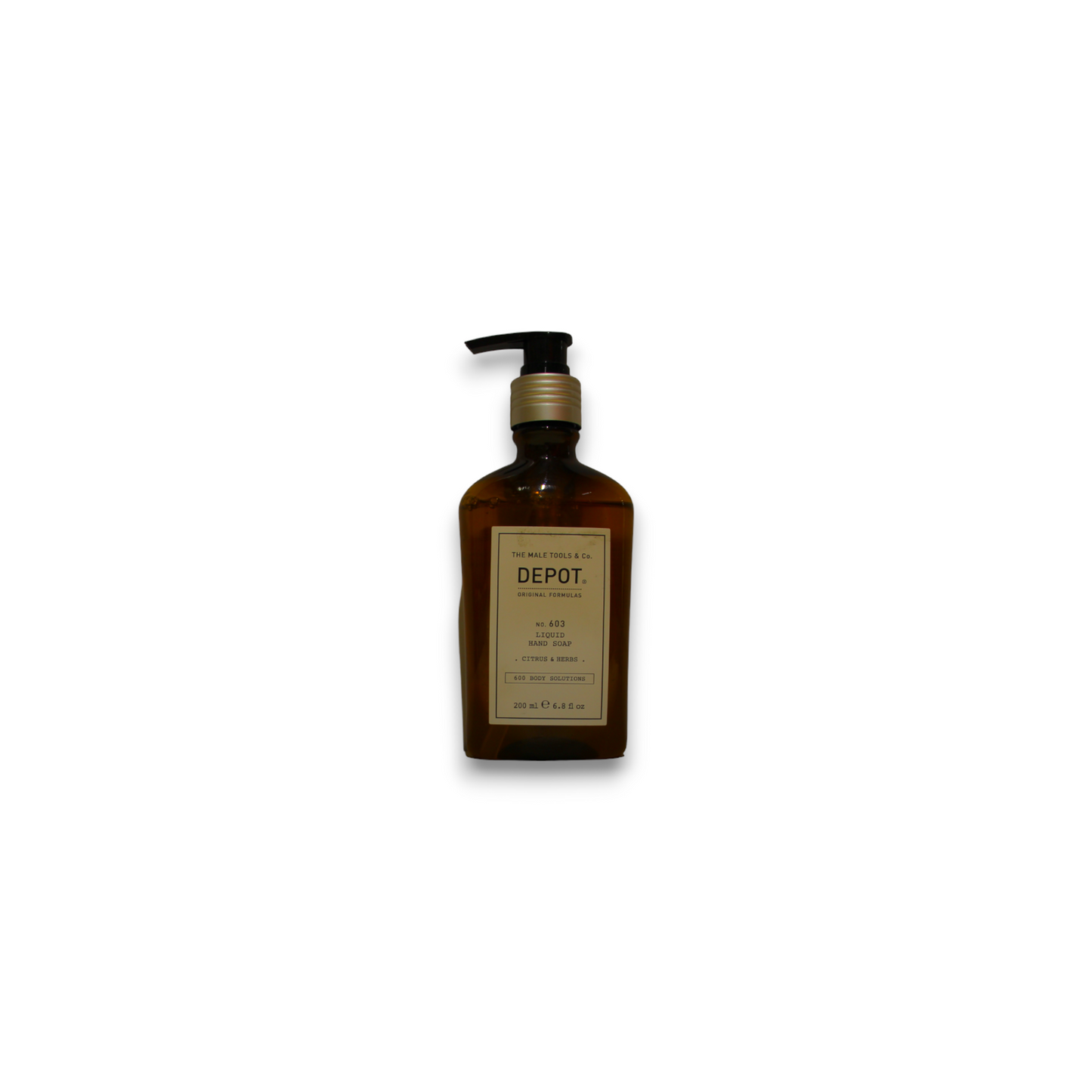 Depot Depot, 600 Body Solutions No. 603, Zitrus & Kräuter, Sorbit, Reinigung, Flüssigseife, Für Hände, 200 ml Regular