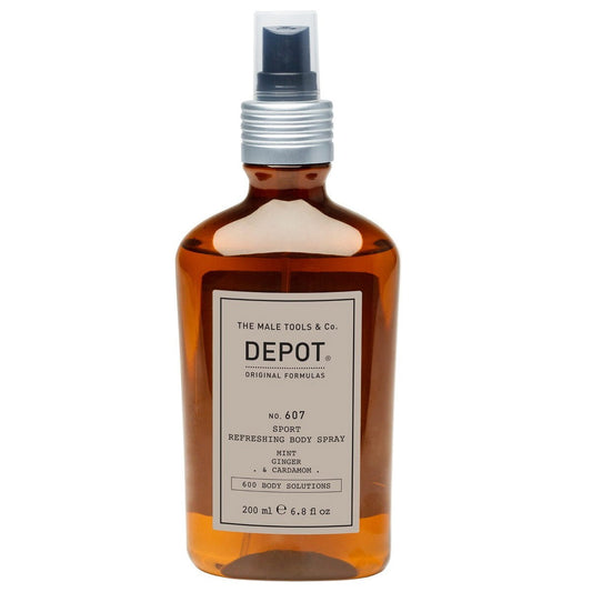 Depot Depot, 600 Body Solutions No. 607, Botanischer Komplex, Erfrischend, Körperspray, Für Gesicht & Körper, Minze, Ingwer &