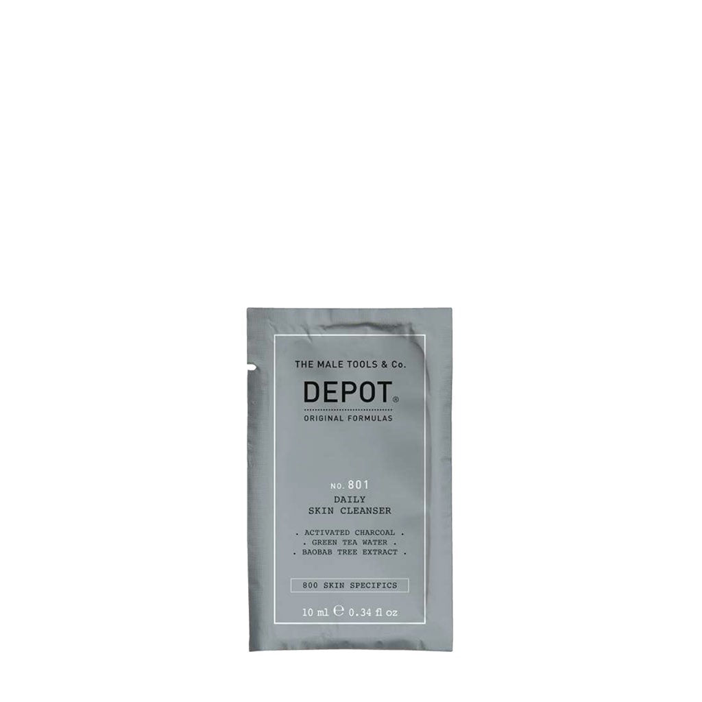Depot, 800 Skin Specifics No. 801, Aktivkohle, Entgiftend, Reinigungsgel, Für das Gesicht, 10 ml