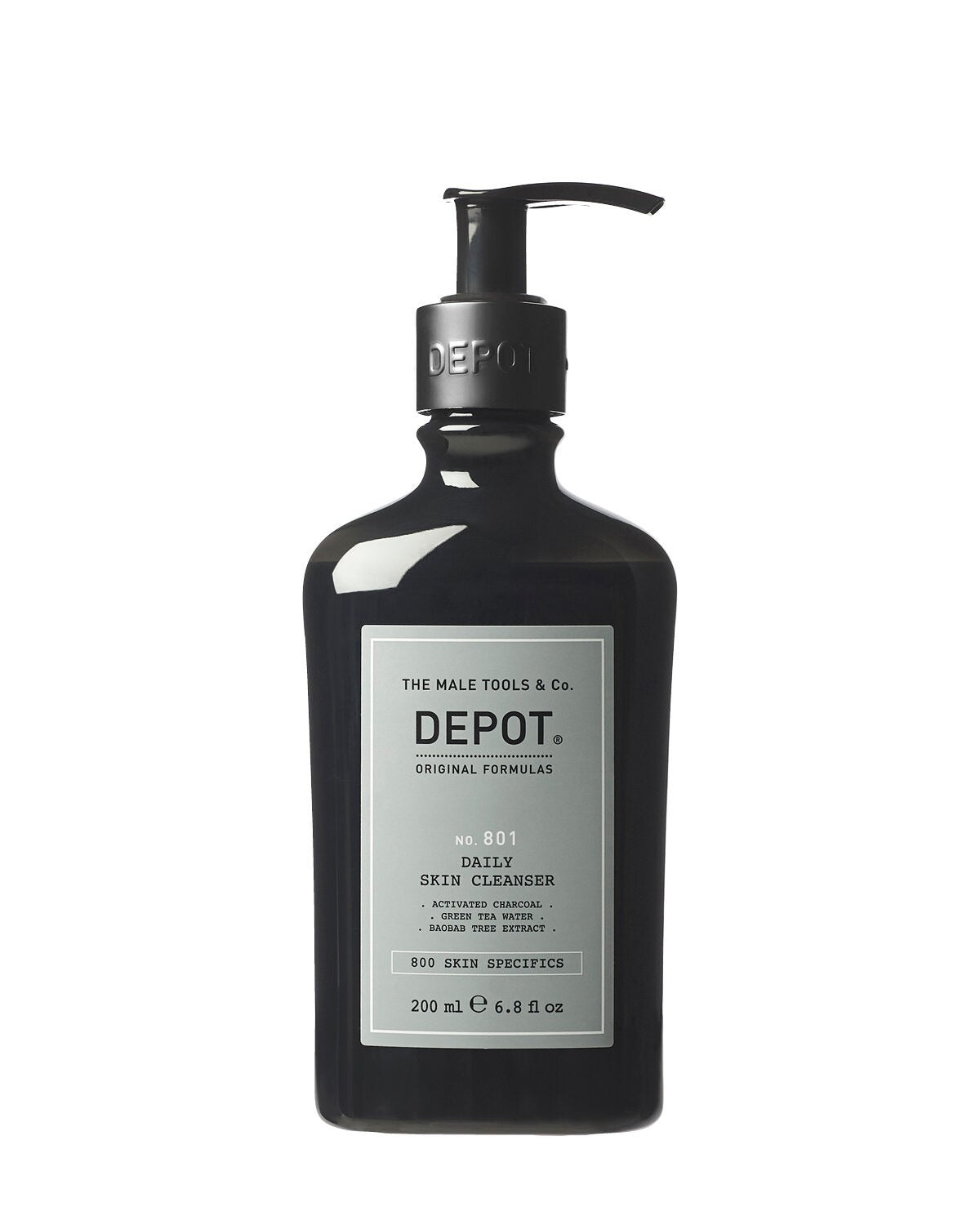 Depot Depot, 800 Skin Specifics No. 801, Aktivkohle, Entgiftend, Reinigungsgel, Für das Gesicht, 200 ml Regular