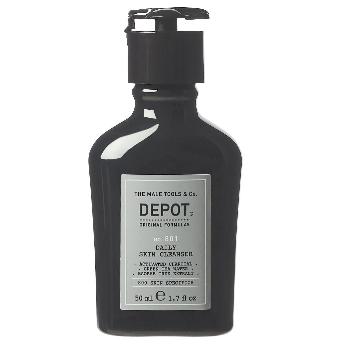 Depot Depot, 800 Skin Specifics No. 801, Aktivkohle, Entgiftend, Reinigungsgel, Für das Gesicht, 50 ml Regular