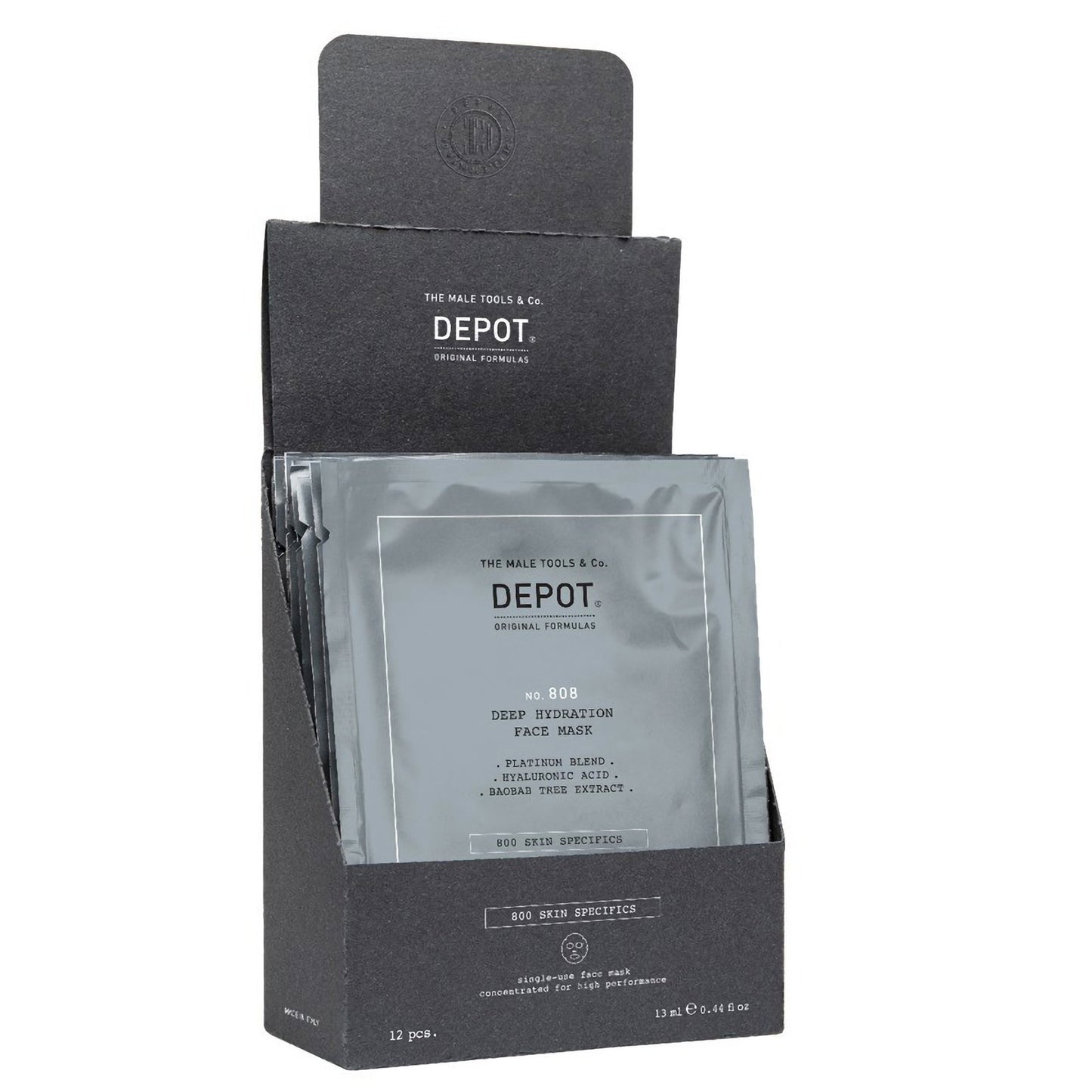 Depot Setzen, Depot, 800 Skin Specifics No. 808, Hyaluronsäure, Tief hydratisierend/Beruhigend und revitalisierend, Gesichtsm