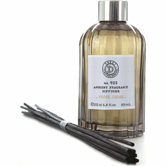 Depot Depot, 900 Scents No. 903, Stock, Weißer Zeder, Aroma-Rattanstäbchen-Diffusor, 200 ml Regular