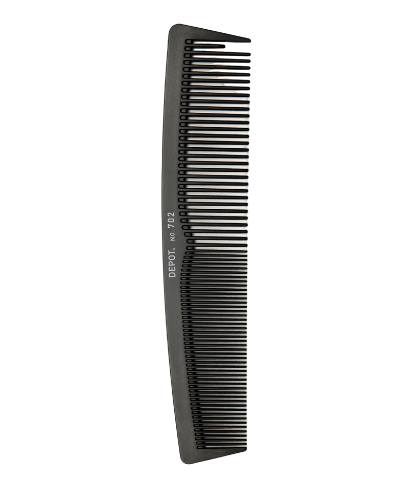 Depot Depot, Accessories No. 702 Carbon, Plastik-Haarkamm, Schwarz Regular