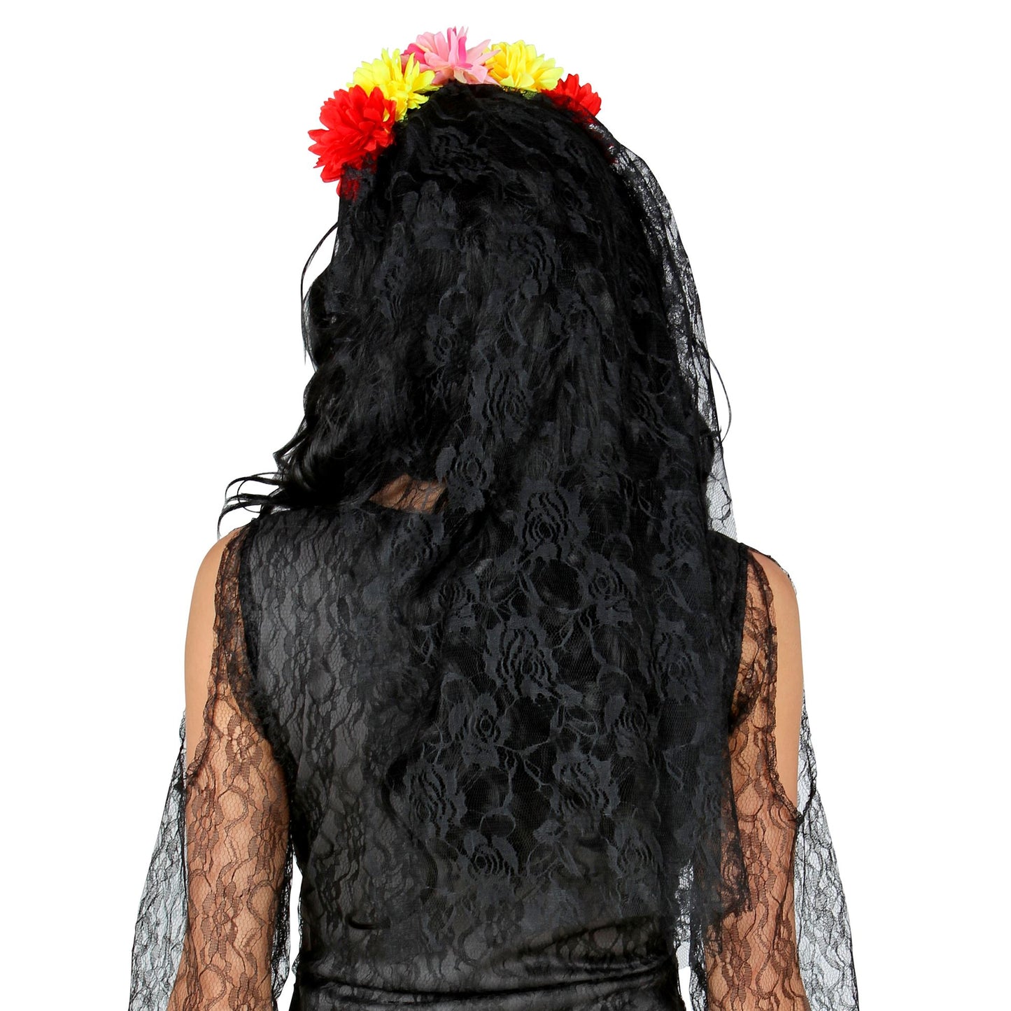 "DIA DE LOS MUERTOS SCHLEIER MIT BLUMEN" – Ansicht 5