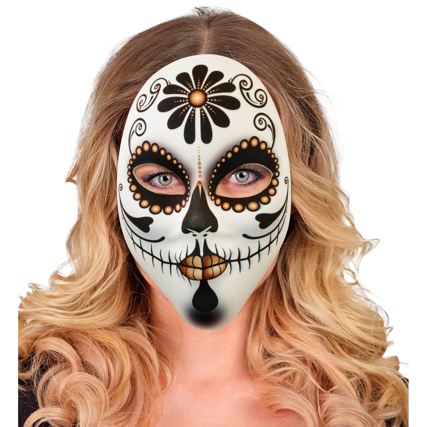 "DIA DE LOS MUERTOS SEÑORA MASKE AUS STOFF" – Ansicht 5