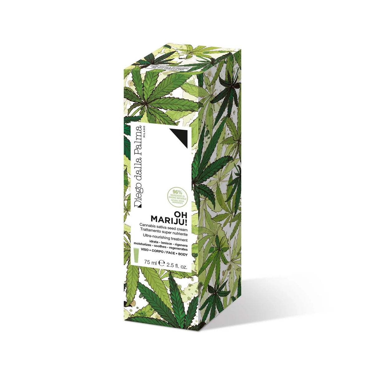 Diego Dalla Palma, Oh Mariju!, Vegan, Feuchtigkeitsspendend, Sahne, Für Gesicht & Körper, 75 ml