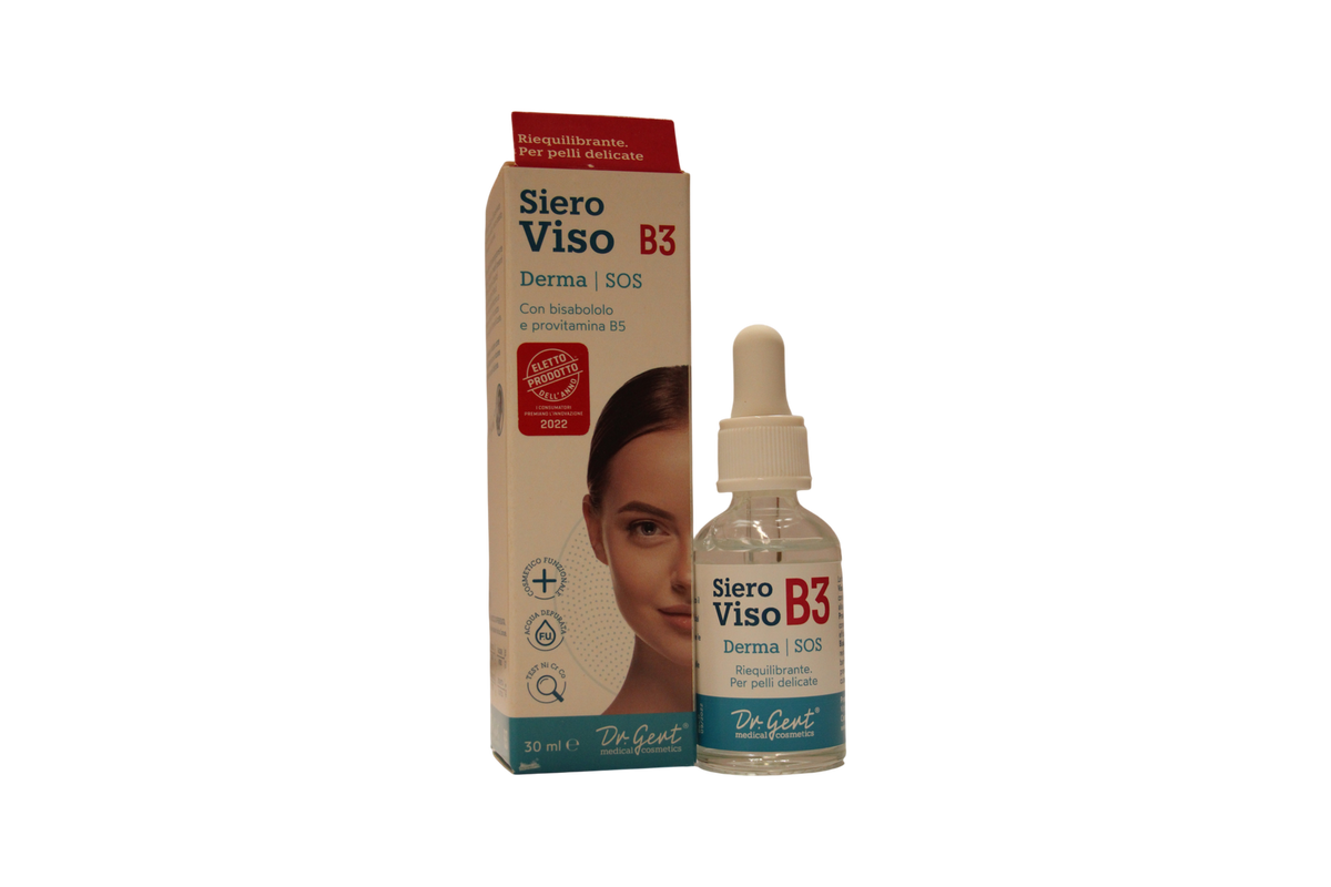 Dr. Gert, SOS Derma, B3, Regeneration, Lokales Behandlungsserum, Impure, Für das Gesicht, 30 ml
