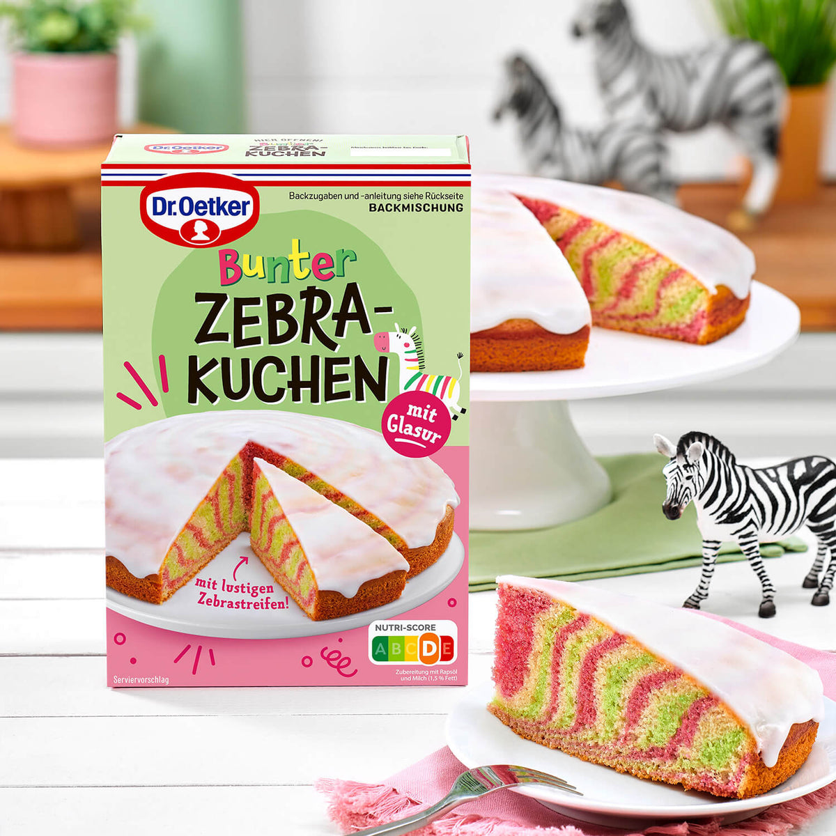 Dr Oetker Dr. Oetker Backmischung Bunter Zebrakuchen 175 g Backmischung
