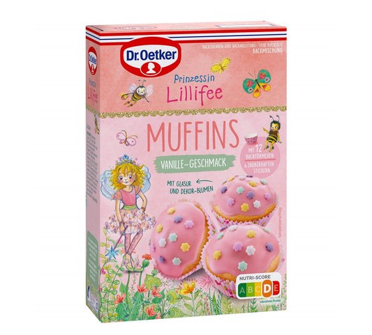 Dr Oetker Backmischung Prinzessin Lillifee Vanille Muffins – Produktansicht