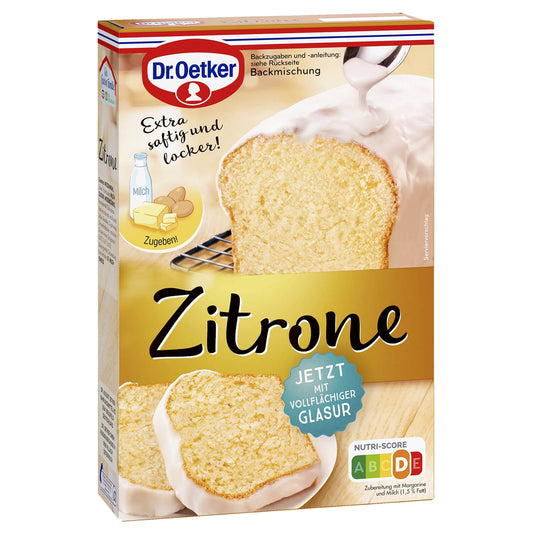 Dr Oetker Zitronen Kuchen Backmischung – Produktansicht