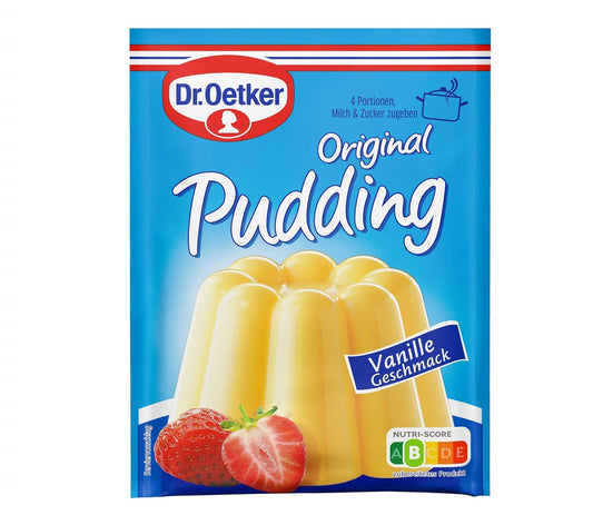 Dr Oetker Dr. Oetker Original Vanille Geschmack Pudding 3er Pack – Produktansicht