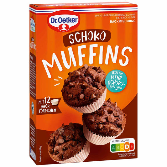 Dr. Oetker Backmischung Muffins Schoko 345g Packung