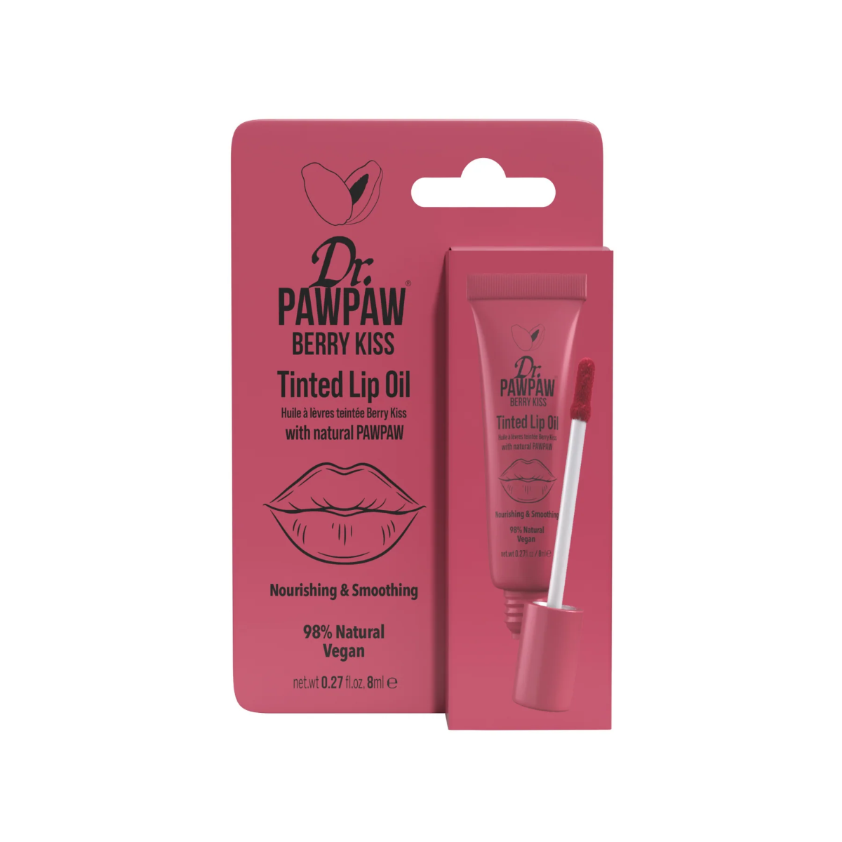 Dr. PawPaw, Dr. PawPaw, Vegan und tierversuchsfrei, Hydrating & Moisturizing, Lippenöl, Beeriger Kuss, 8 ml