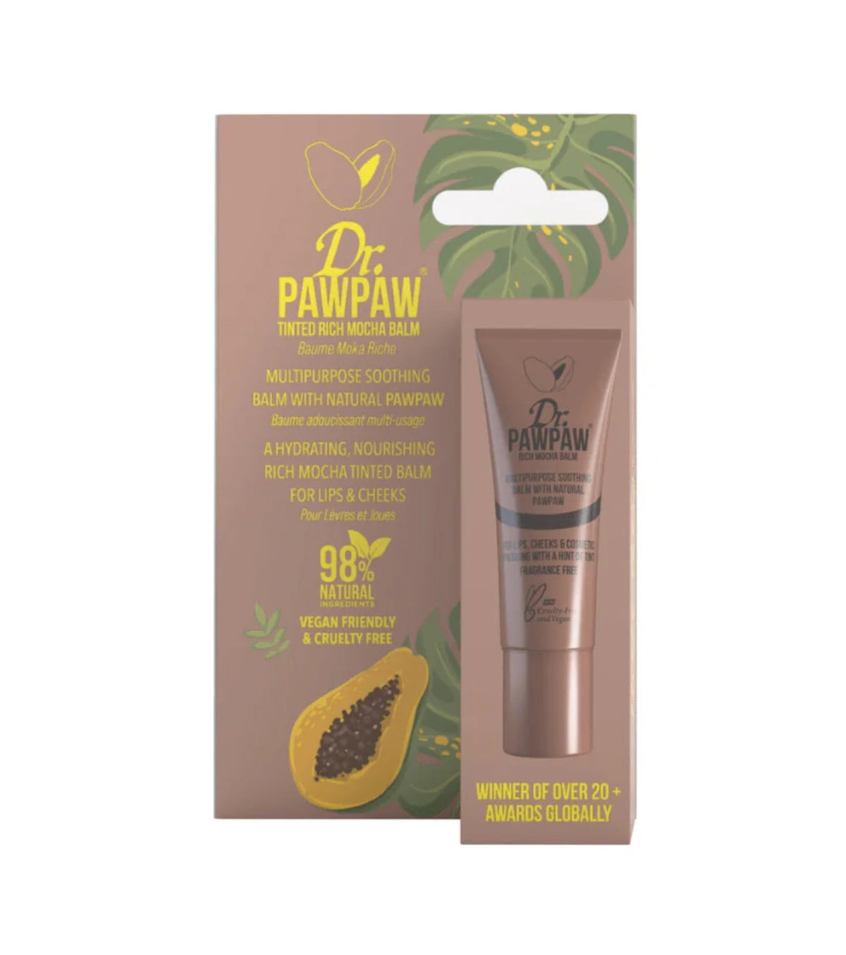 Dr. PawPaw Rich Mocha Lippen- und Wangenbalsam 2-in-1, 10 ml