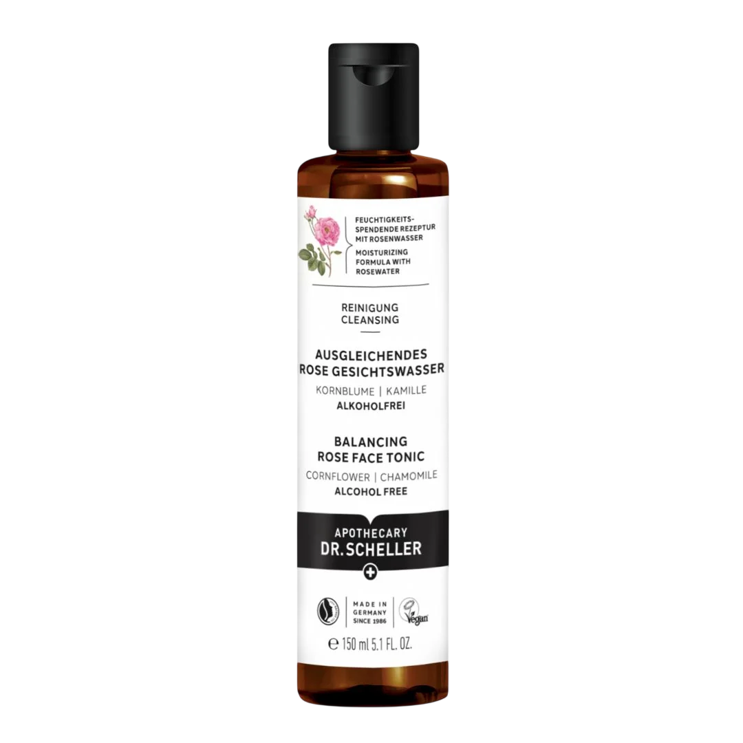 Dr. Scheller, Balancing Rose, Vegan, Feuchtigkeitsspendend & Beruhigend, Gesichtswasser, Gesicht, 150 ml