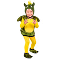 "DRACHE" (Kostüm, Kopfbedeckung, Schuhe) – Vorderansicht