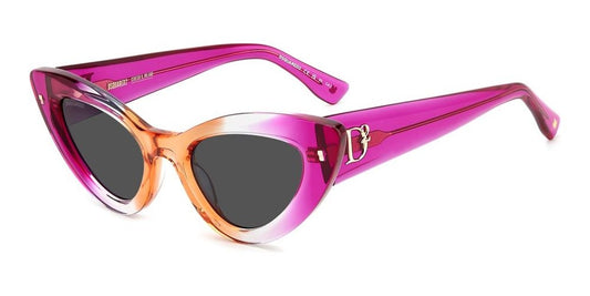 DSQUARED2 SUNGLASSES D2 0092_S_838-IR_51 Sonnenbrille Rot ansicht-2