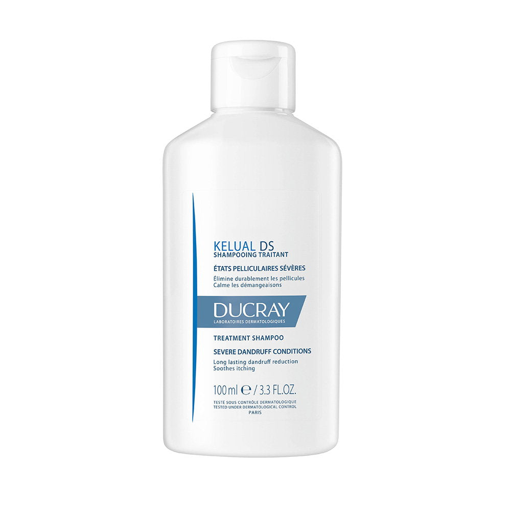 Ducray, Kelual DS, Haarbehandlung Shampoo, Antifungal, Anti-itch, Soothing, Für trockene/schuppige Kopfhaut, 100 ml