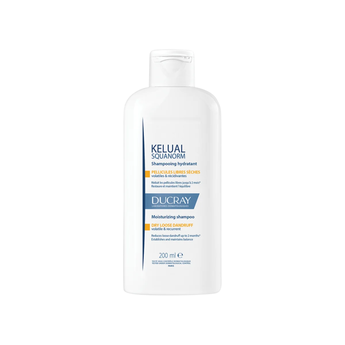 Ducray, Kelual Squanorm, Haarbehandlung Shampoo, Antischuppen, For Scalp With Dry Dandruff, 200 ml