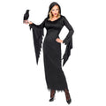 "DUNKLE KÖNIGIN" (Kleid mit Kapuze) – Vorderansicht