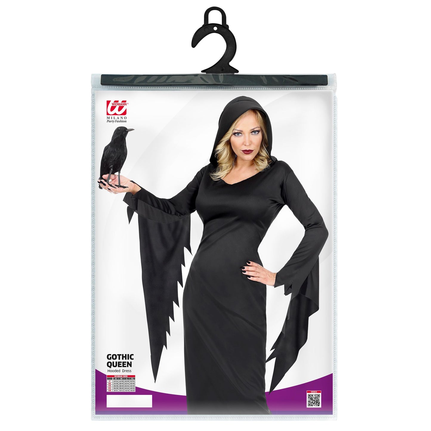"DUNKLE KÖNIGIN" (Kleid mit Kapuze) – Ansicht 5