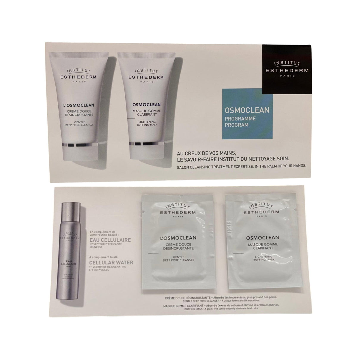 Institut Esthederm Osmoclean Duo-Set mit zwei Gesichtspflegeproben à 5 ml