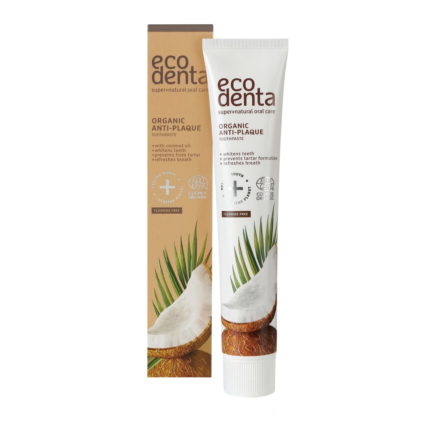 Ecodenta, Organic Anti-Plaque, Whitening & Anti-Plaque, Zahnpasta, 75 ml