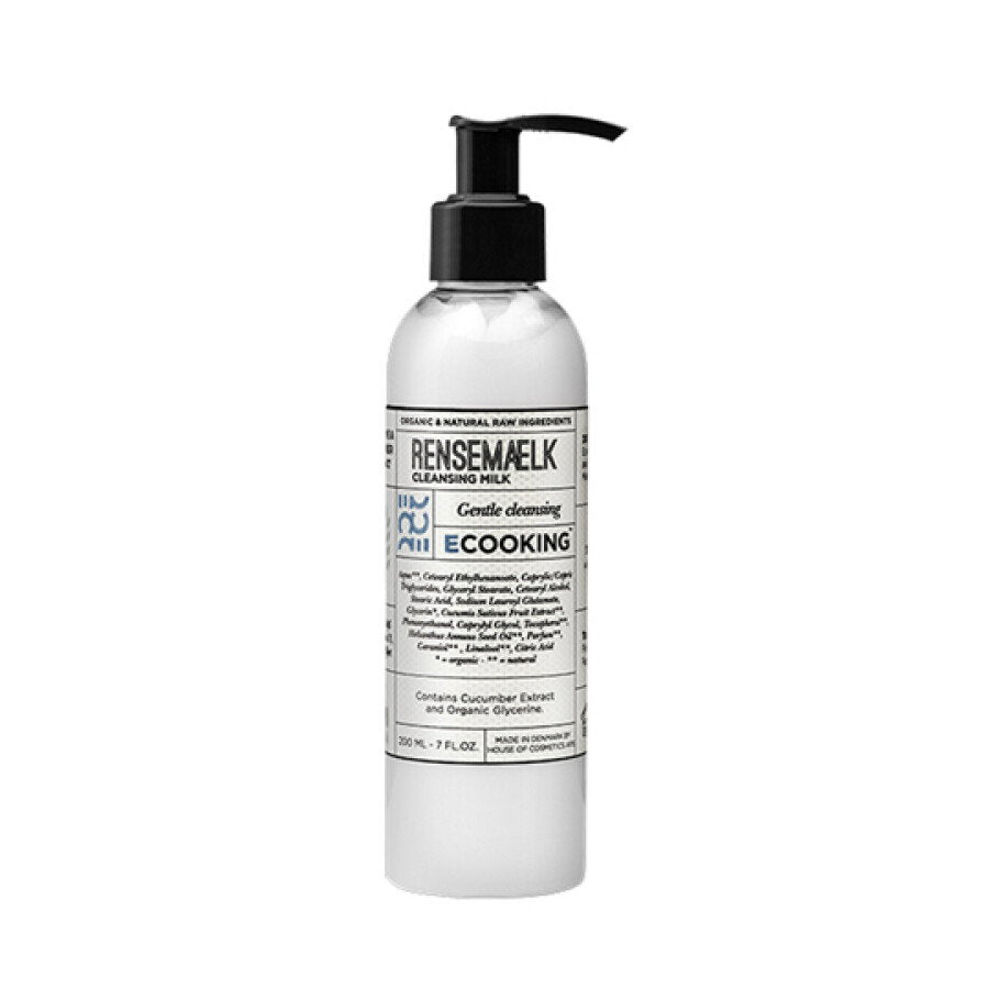 Ecooking Ecooking, RenseMaelk, Reinigung und Hydratisierung, Reinigungsmilch, Für das Gesicht, 200 ml Regular
