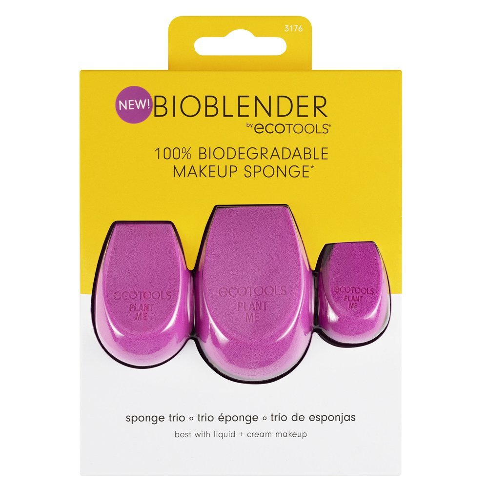 Set Trio, EcoTools, Bioblender, Make-up Schwamm, Lila, 3 stk