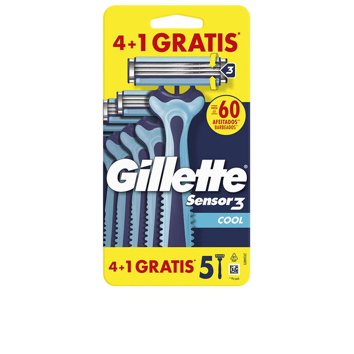 Gillette Sensor3 Cool Cuchilla Afeitar Desechables 4 U