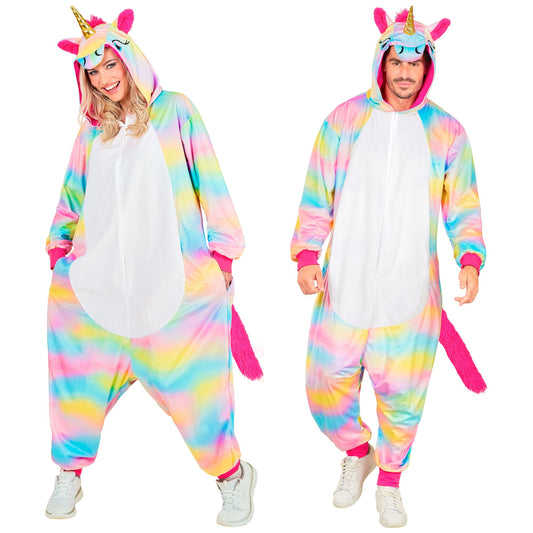 "EINHORN ONESIE PLÜSCHKOSTÜM" (Overall mit Kapuze) – Vorderansicht