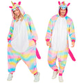 "EINHORN ONESIE PLÜSCHKOSTÜM" (Overall mit Kapuze) – Vorderansicht