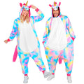 "EINHORN ONESIE PLÜSCHKOSTÜM" (Overall mit Kapuze) – Vorderansicht