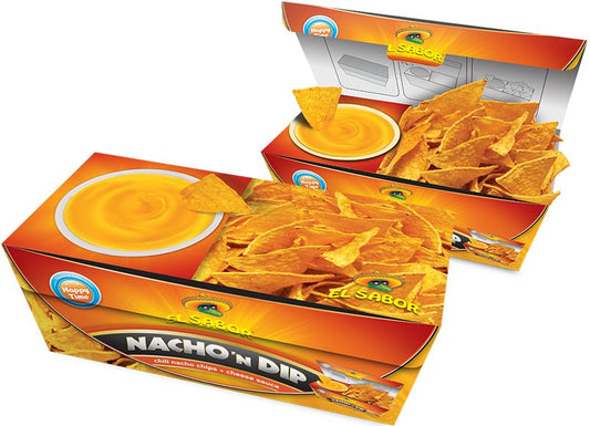 El Sabor Nacho ´N Dip Cheese Chili Nachos 175g Snackbox