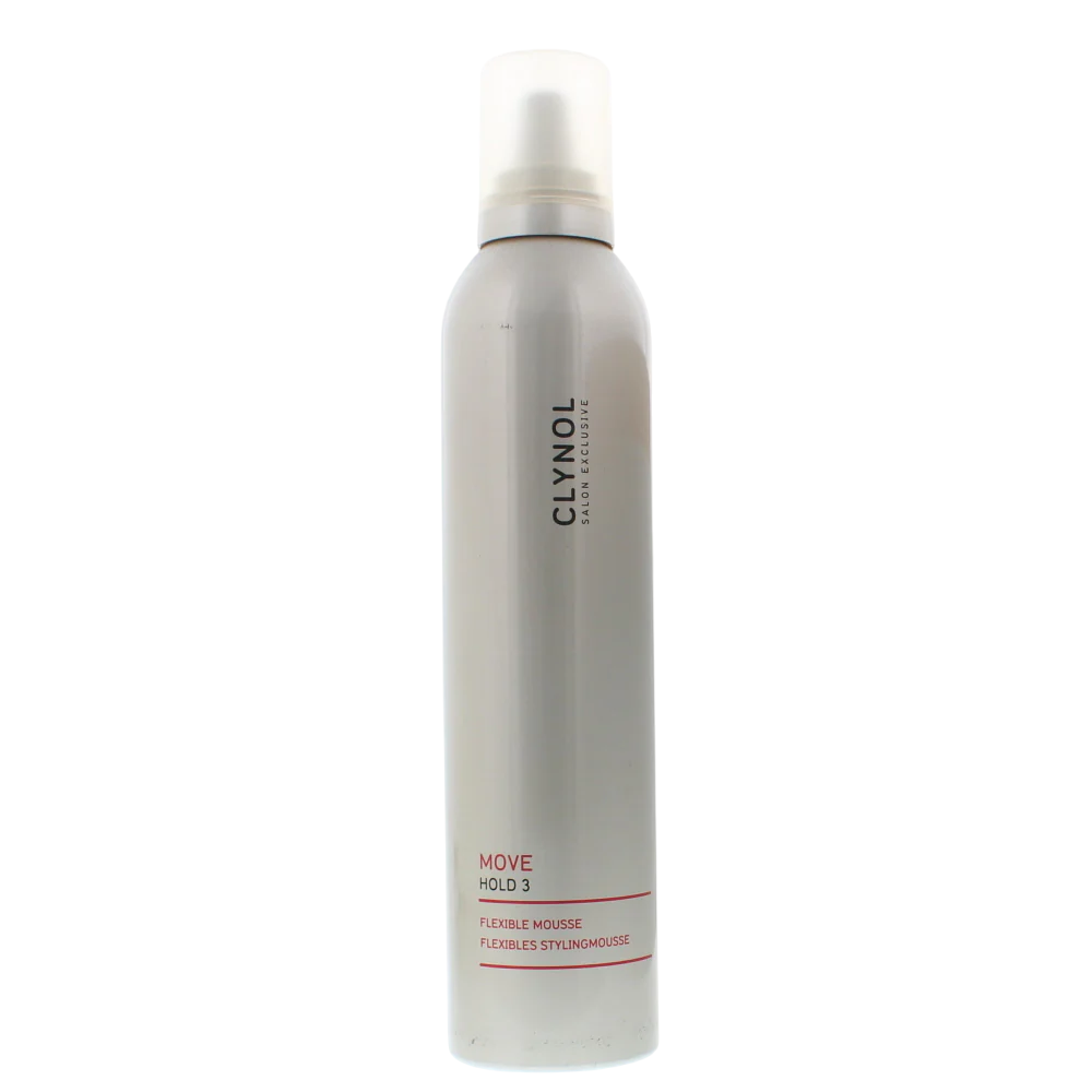 Clynol, Move Hold 3, Haarstyling-Schaum, Volumen und Körper, Flexibler Halt, 300 ml