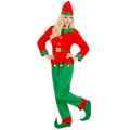 "ELF HELFER DES WEIHNACHTSMANNS" (Oberteil mit Gürtel, Hose, Hut) – Vorderansicht