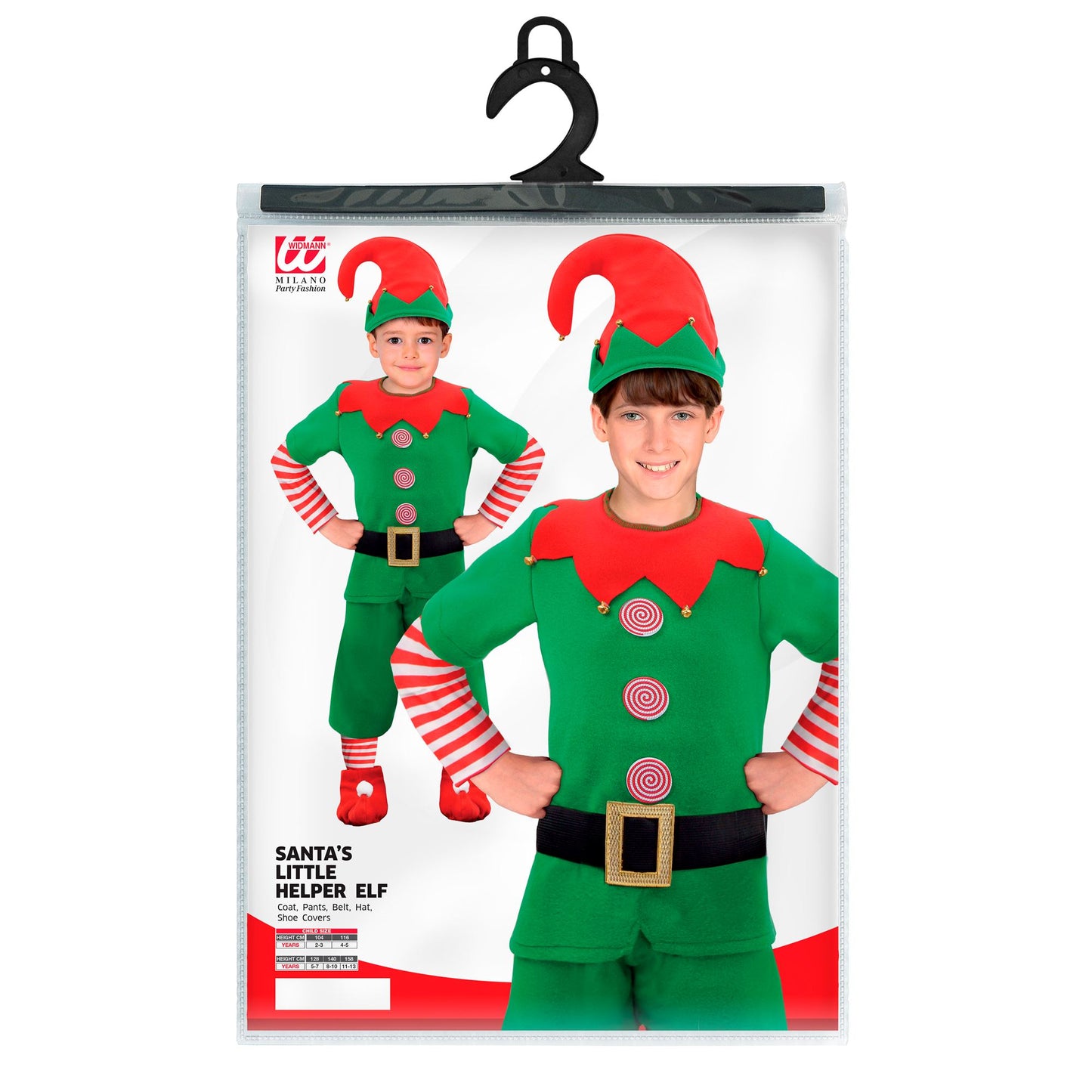 "ELF - SANTAS KLEINE HELFER" (Mantel, Hose, Gürtel, Überziehschuhe, Hut) – Ansicht 4