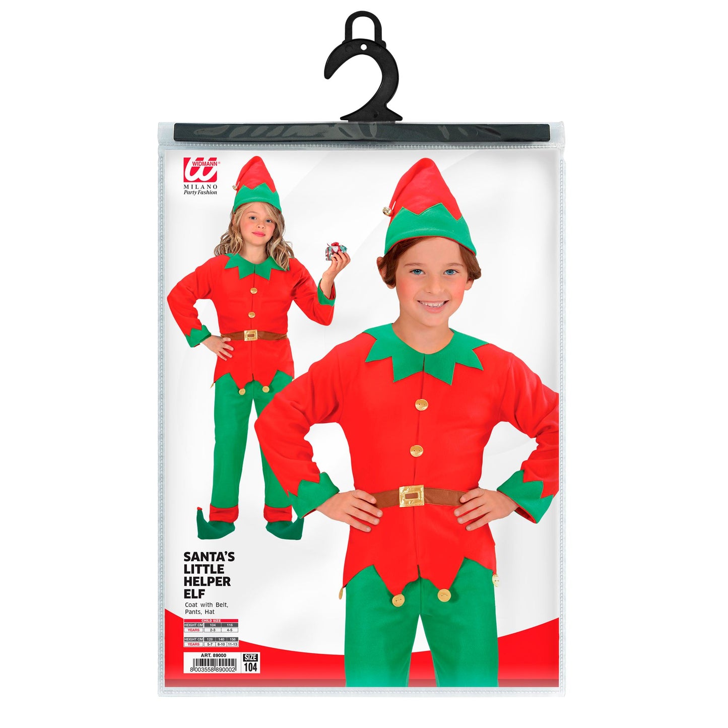 "ELF - SANTAS KLEINE HELFER" (Mantel mit Gürtel, Hose, Hut) – Ansicht 4