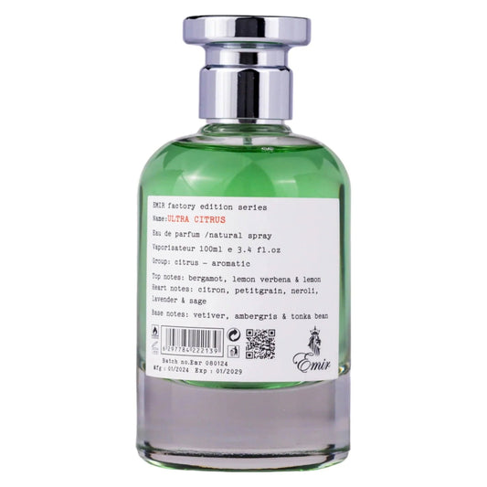 Emir Emir, Ultra Citrus Factory Edition, Eau de Parfum, Unisex, 100 ml Regular