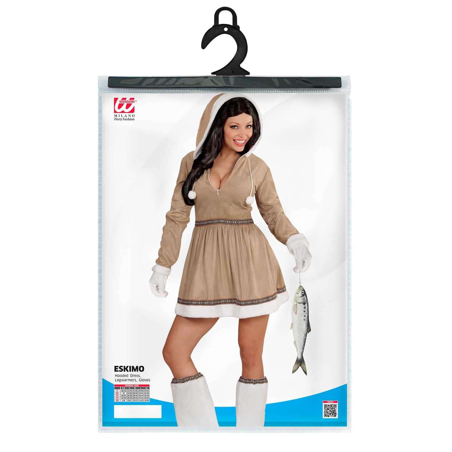 "ESKIMO" (Kleid mit Kapuze, Stulpen, Handschuhe) – Ansicht 5